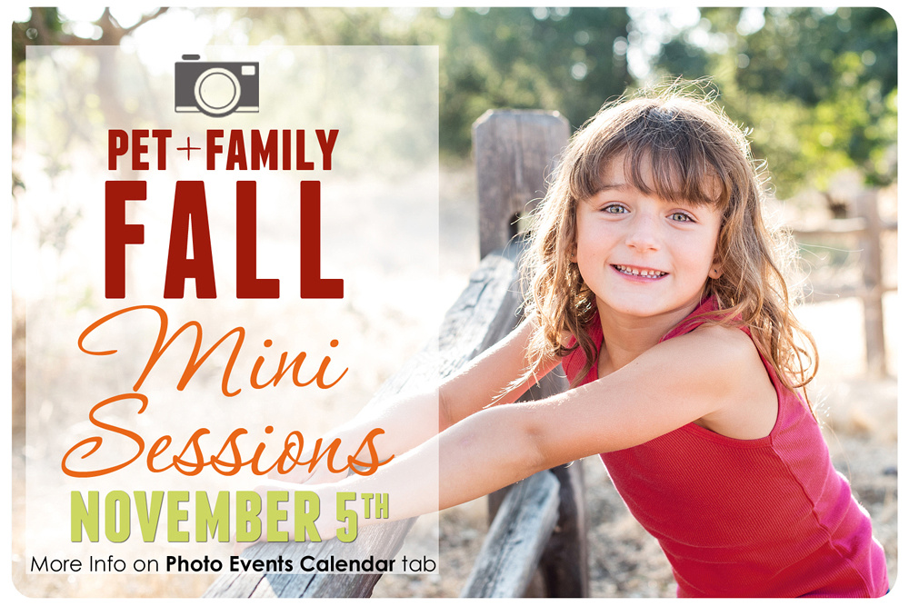 Pet and Family Fall Mini Photo Sessions